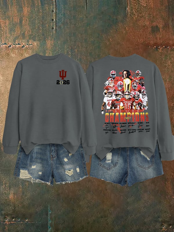 Women's Football Print Sweatshirt