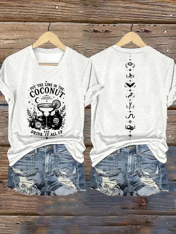 Women's Midnight Margaritas Print T-shirt
