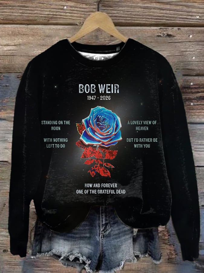 ๐ฅBuy 3 Get 15% Off Women's Vintage Rock Tribute Print Casual Sweatshirt