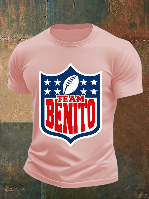 Men's Team Benito Puerto Rico Print Casual Tee