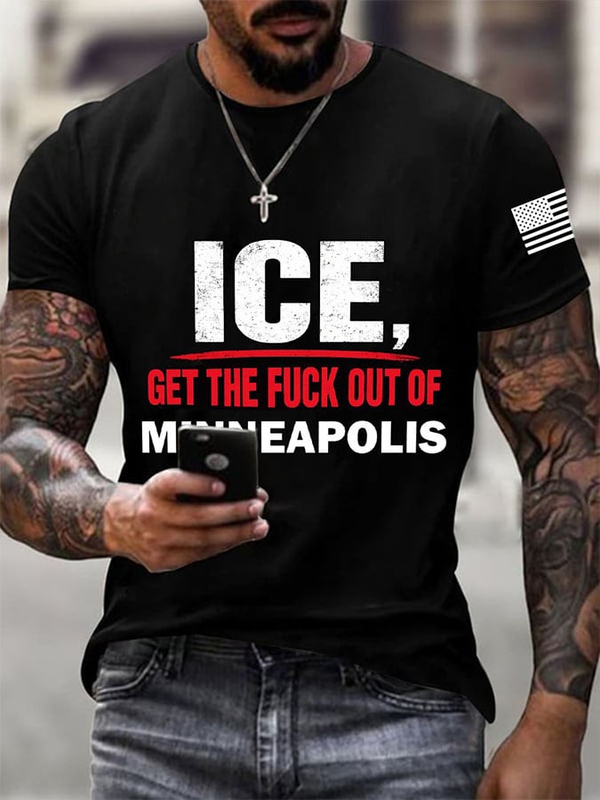 Men's Casual Printed T-shirt