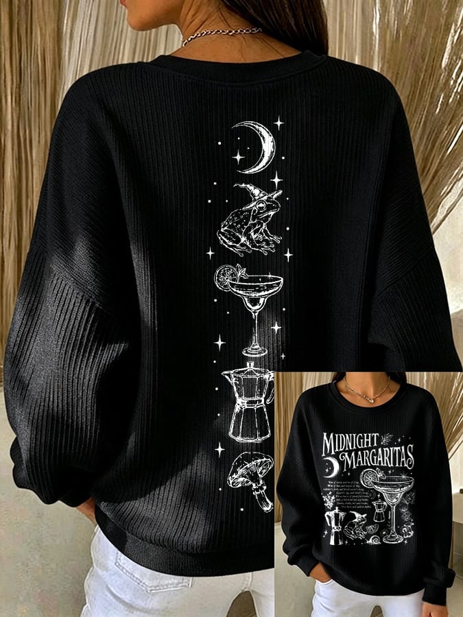 Women's Midnight Margaritas Print Sweatshirt