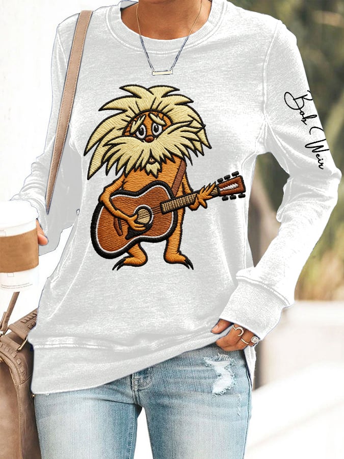 ๐ฅBuy 3 Get 15% Off Women's Vintage Rock Tribute Print Casual Sweatshirt