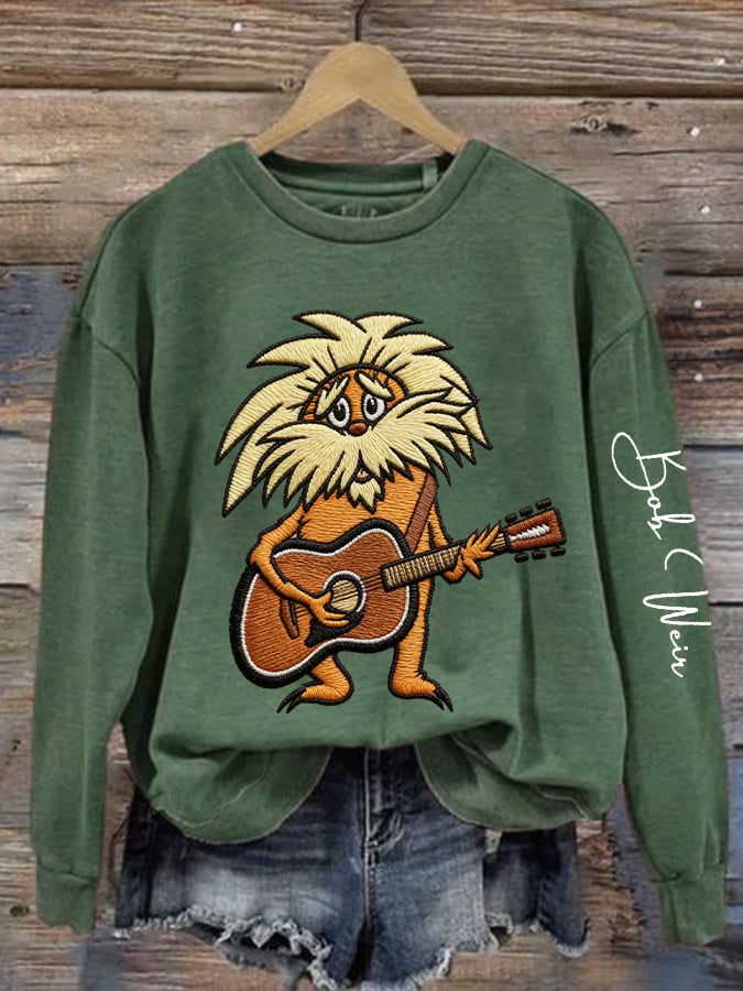 ๐ฅBuy 3 Get 15% Off Women's Vintage Rock Tribute Print Casual Sweatshirt