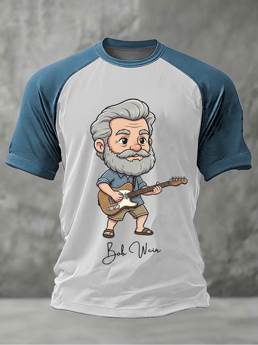 ๐ฅBuy 3 Get 15% Off Men'S RIP Bob Weir Print Raglan Sleeve T-Shirt