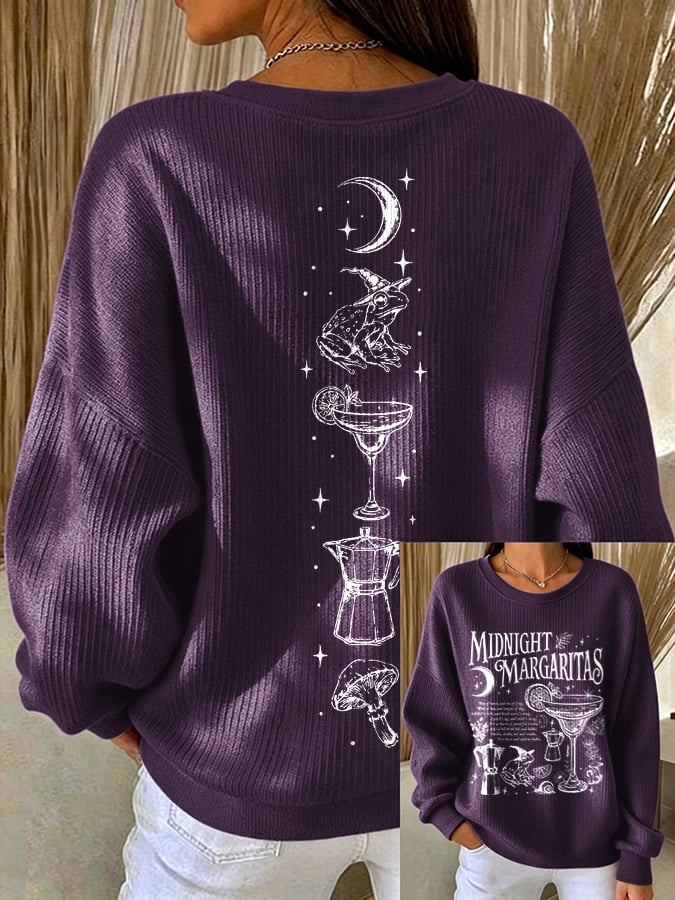 Women's Midnight Margaritas Print Sweatshirt