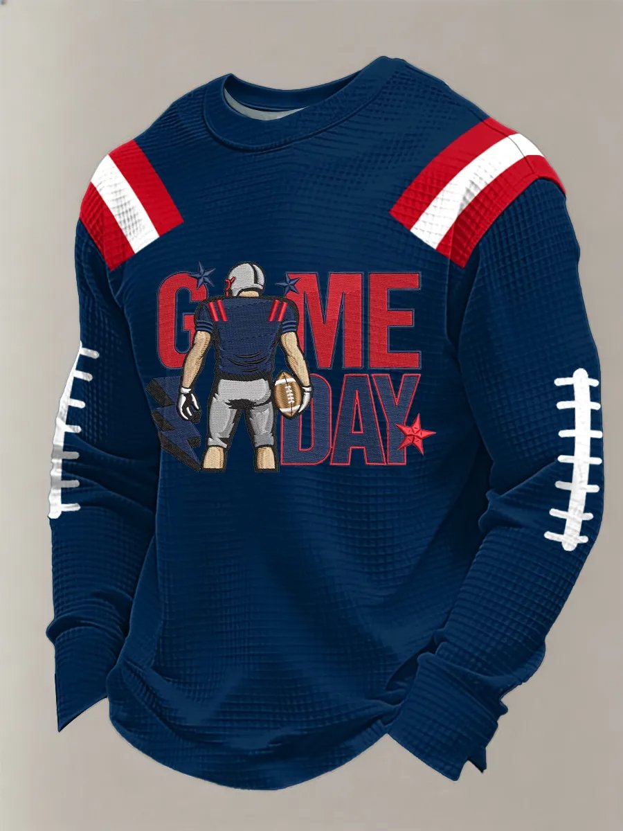 Men's Football Printed Casual Top