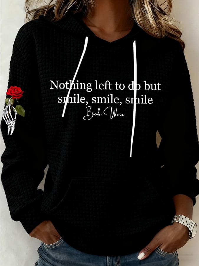 ๐ฅBuy 3 Get 15% Off Women's Nothing Left To Do But Smile Smile Smile Print Casual Sweatshirt