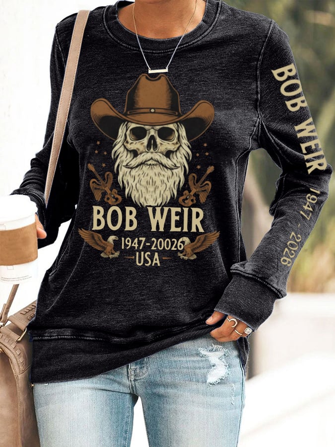 ๐ฅBuy 3 Get 15% Off Women's Vintage Rock Tribute Print Casual Sweatshirt
