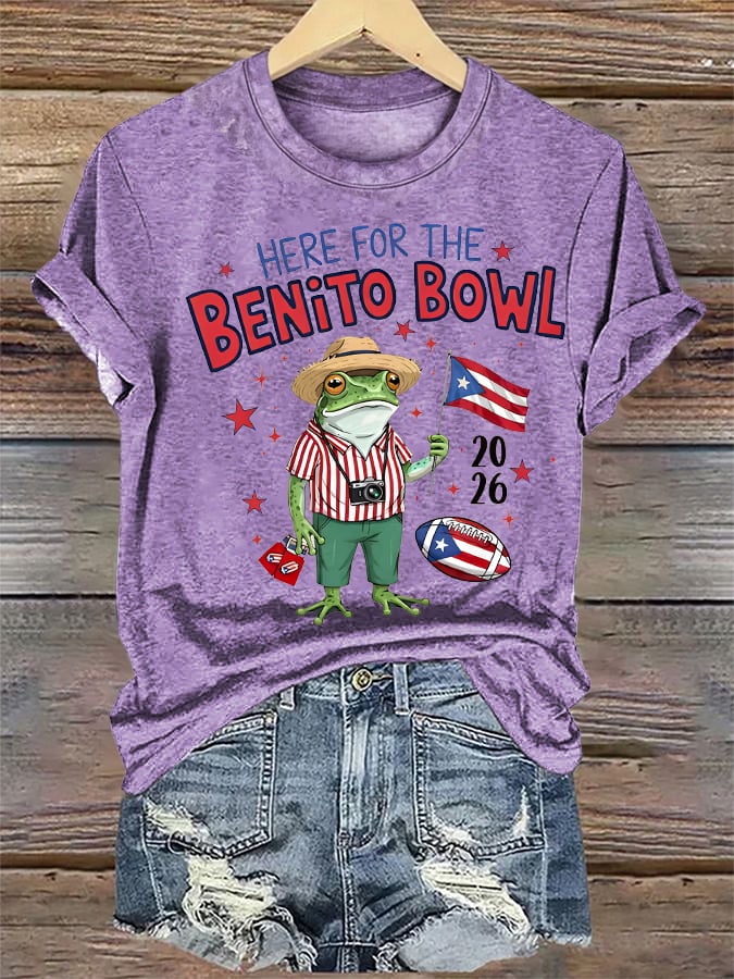 Women's Benito Bowl Puerto Rico Football T-Shirt