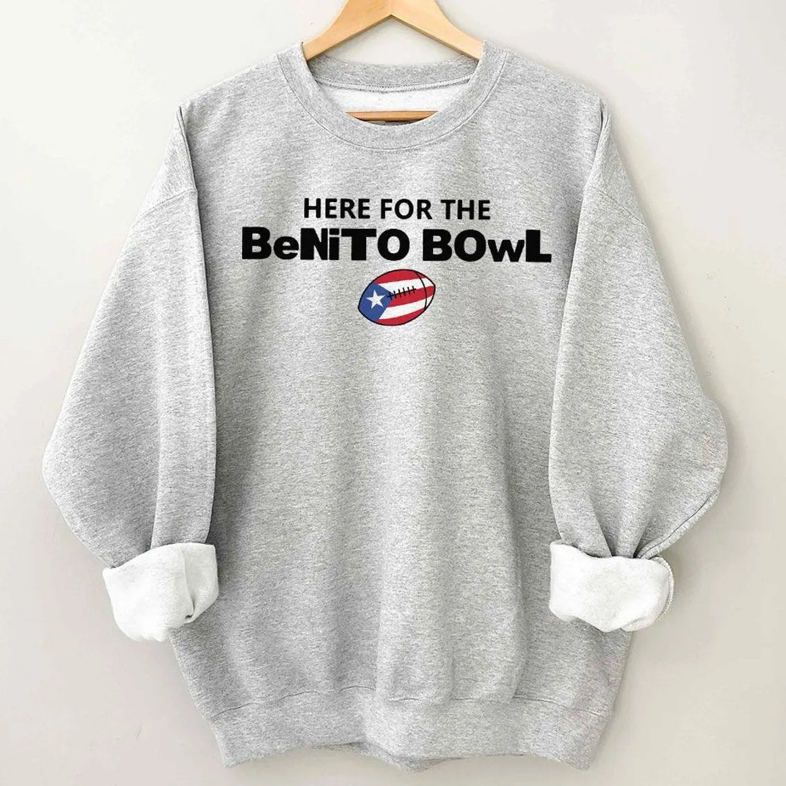Puerto Rico Singer Benito Bowl Printed Sweatshirt