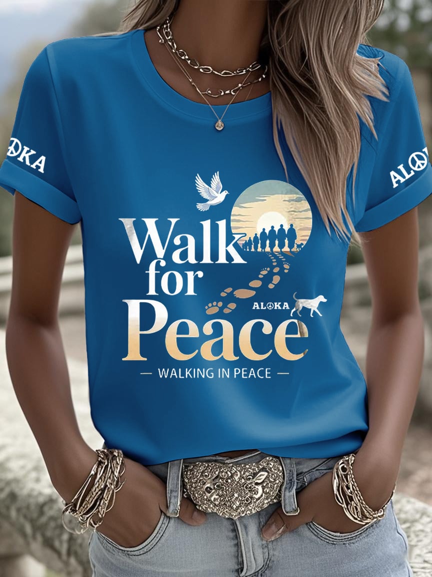 Women's Walk For Peace Art Print T-Shirt