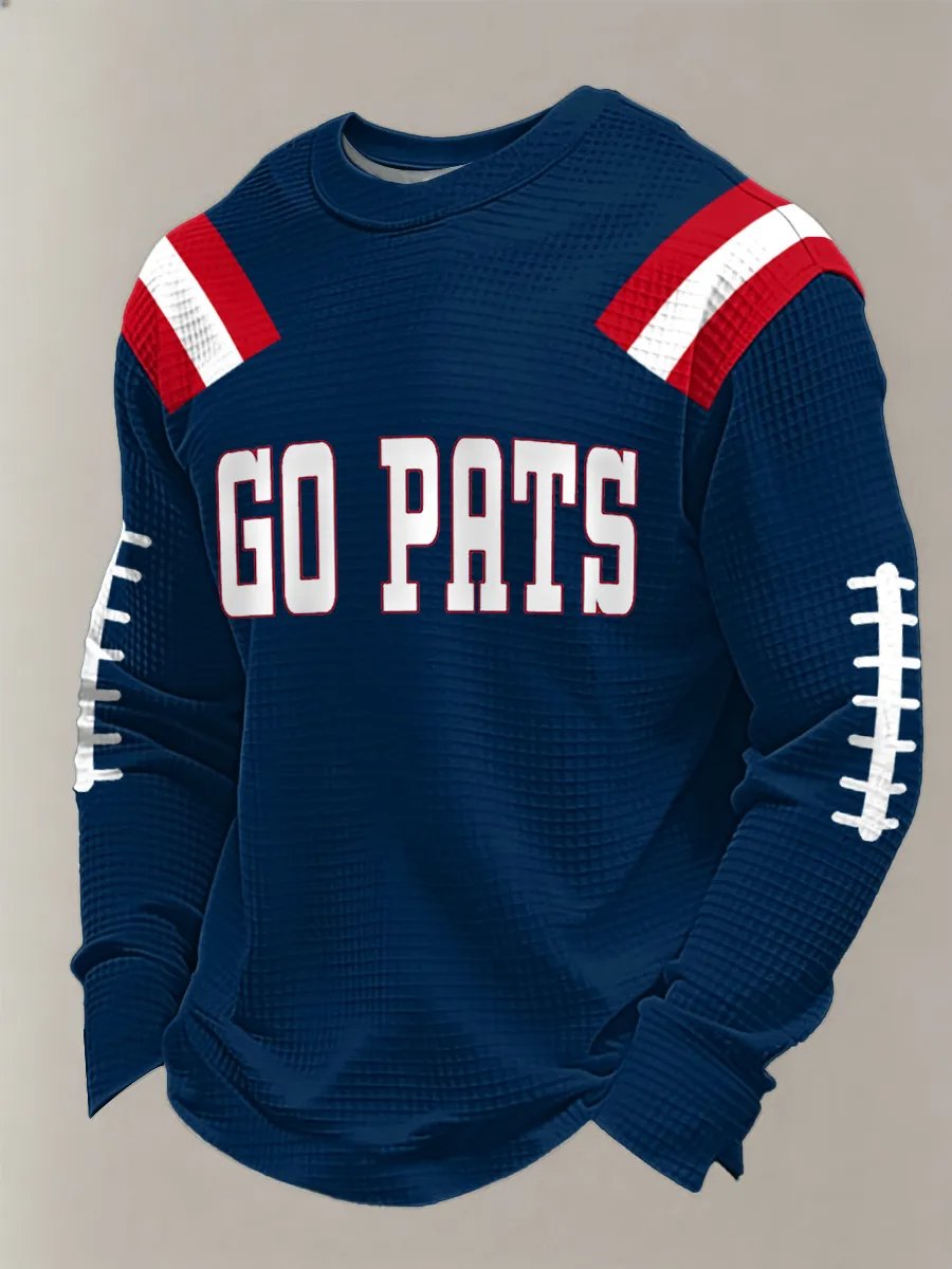 Men's Football Printed Casual Top
