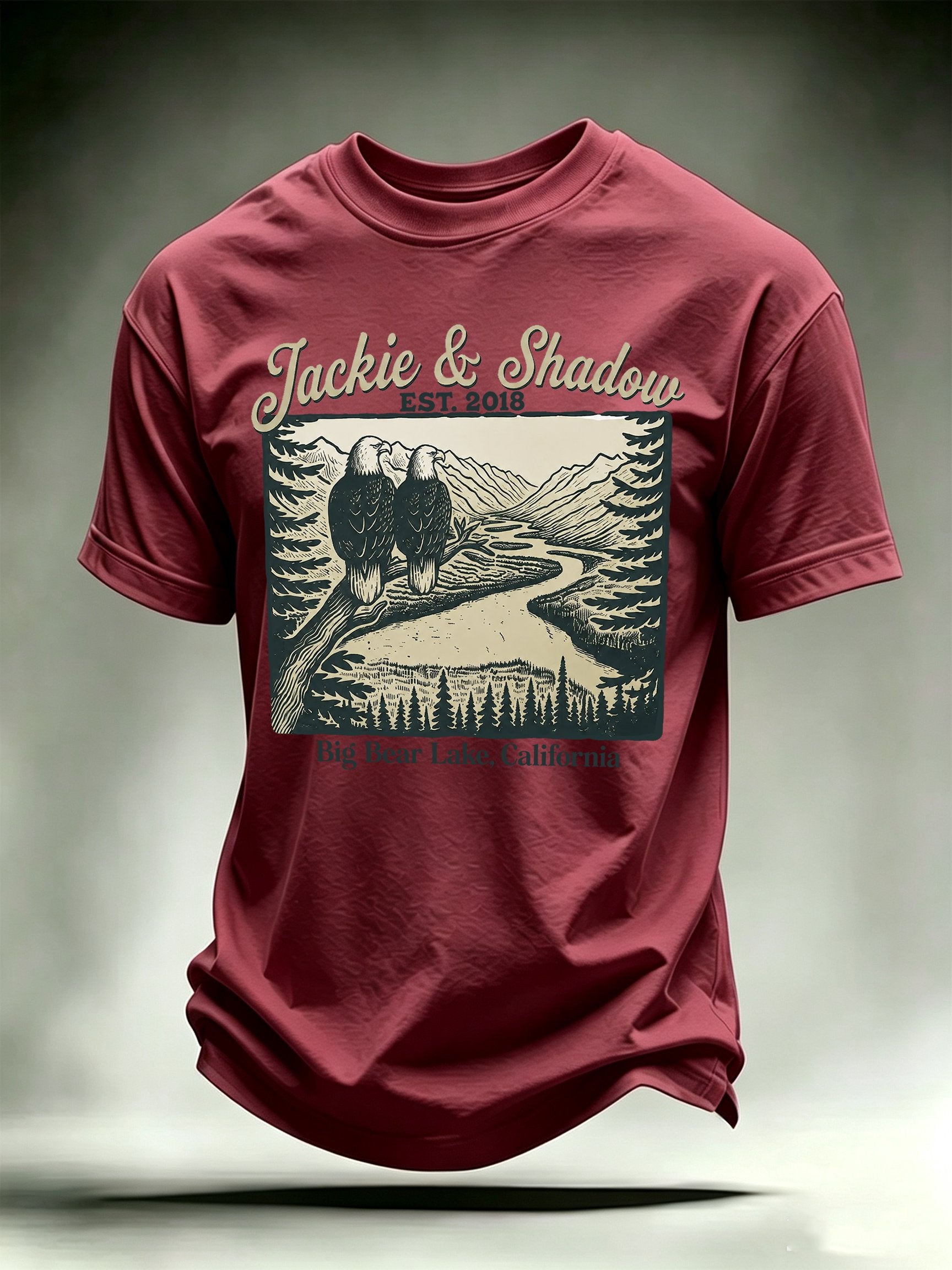 Men's JACKIE & SHADOW Print Crew-Neck T-Shirt