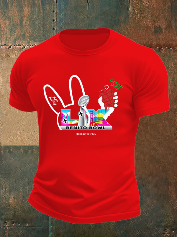 Men's Opening And Halftime Shows Print Casual T-shirt