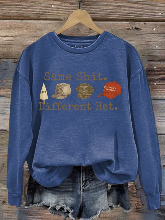 Women's Same shit Different costume Print Sweater