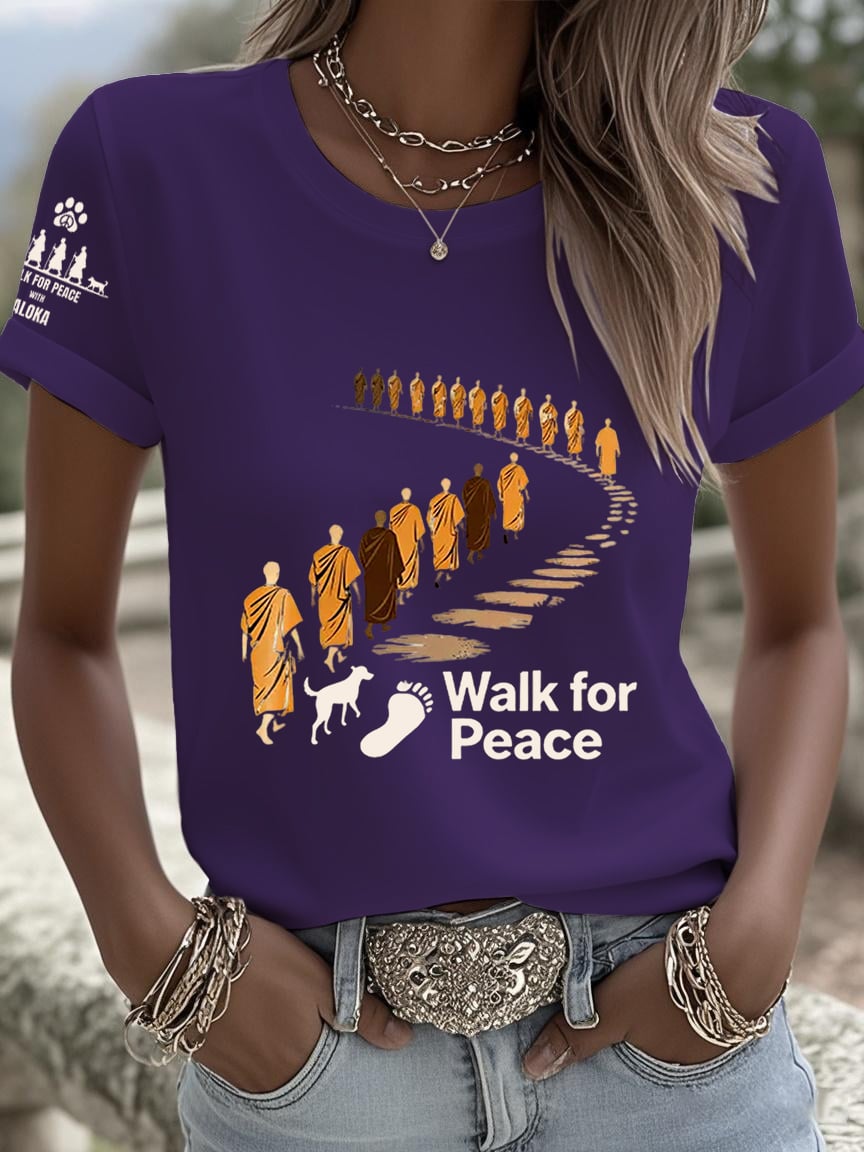 Women's Walk For Peace Art Print T-Shirt
