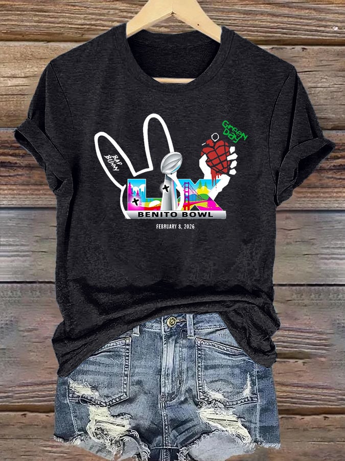 Women's Opening And Halftime Shows Print Casual T-shirt