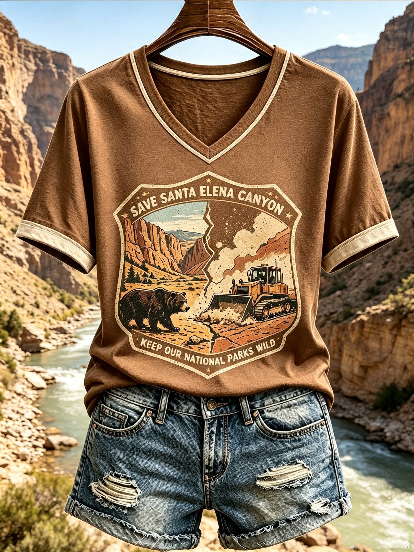 Women's Nature-Print Casual Top