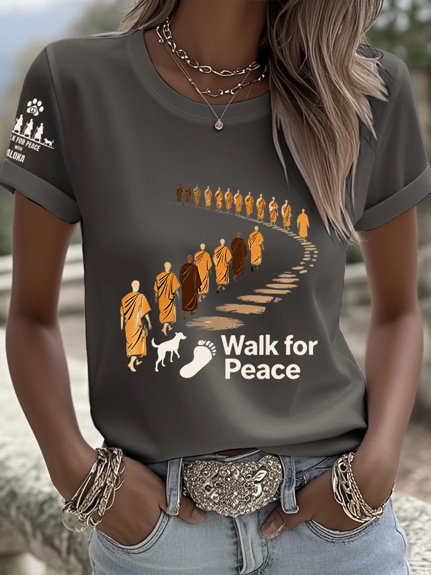 Women's Walk For Peace Art Print T-Shirt