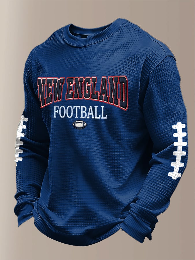Men's Football Print Waffle T-Shirt