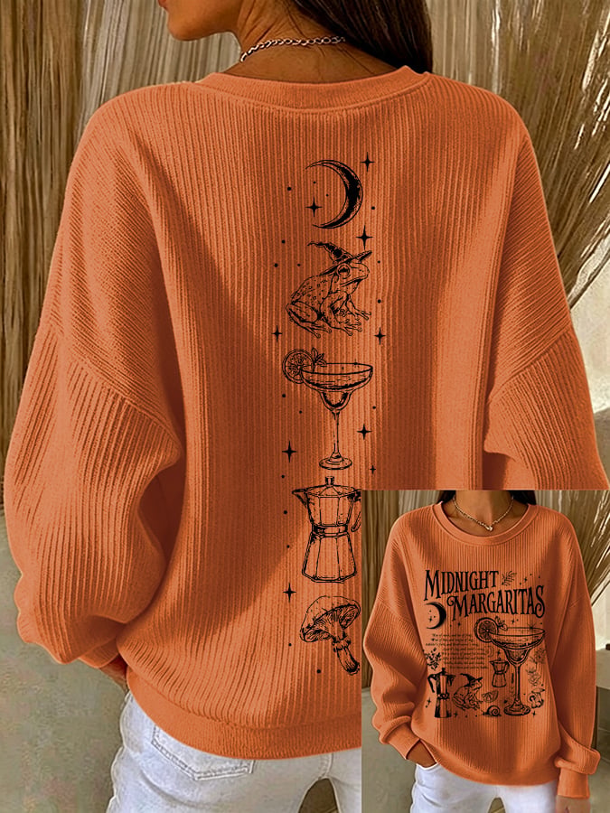 Women's Midnight Margaritas Print Sweatshirt