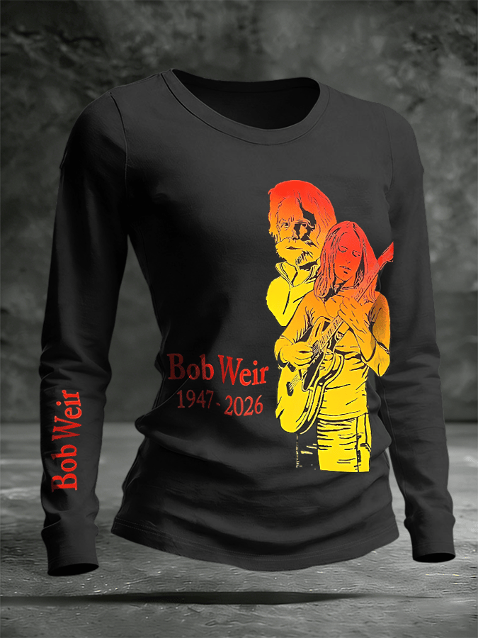 ๐ฅBuy 3 Get 15% Off Women's Commemorative Bob Weir Printed Top