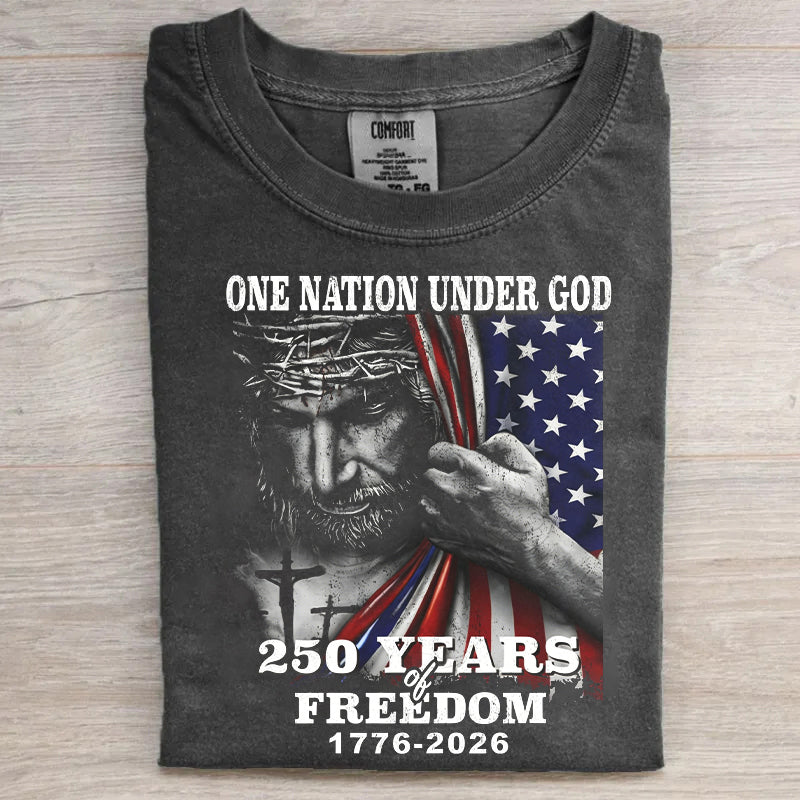 One Nation Under God 250 Years Of Freedom T-shirt