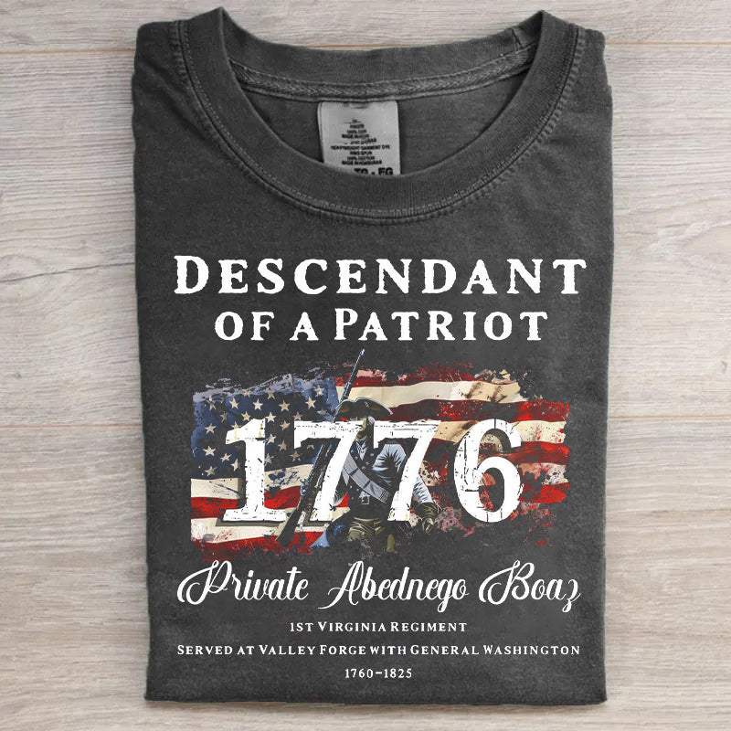 Descendant Of A Patriot 1776 T-shirt