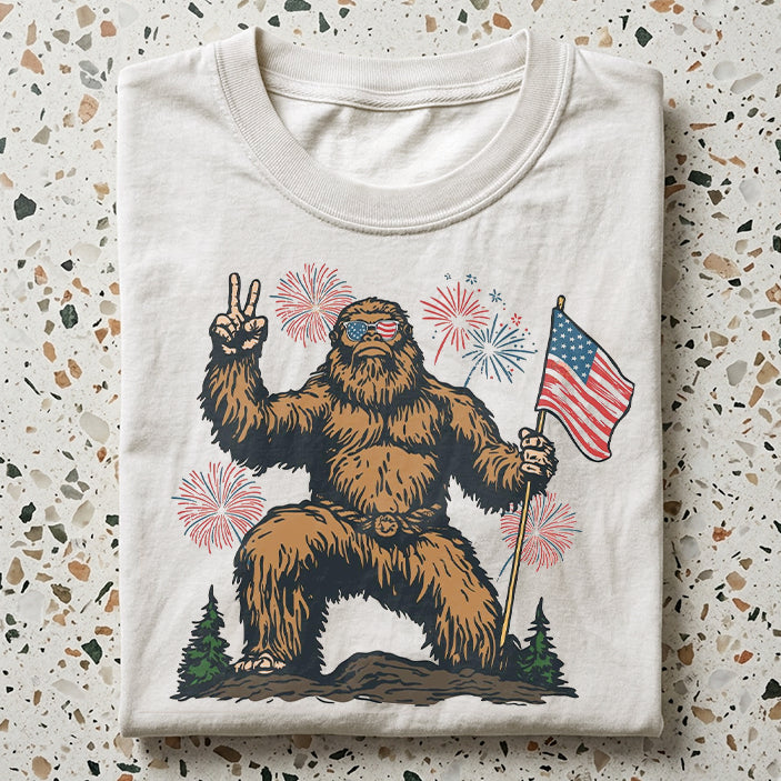 4th Of July Bigfoot 250th Anniversary T-shirt
