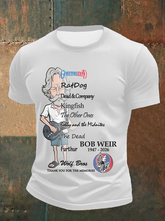 ๐ฅBuy 3 Get 15% Off Men's Vintage Rock Tribute Printed Casual T-shirt