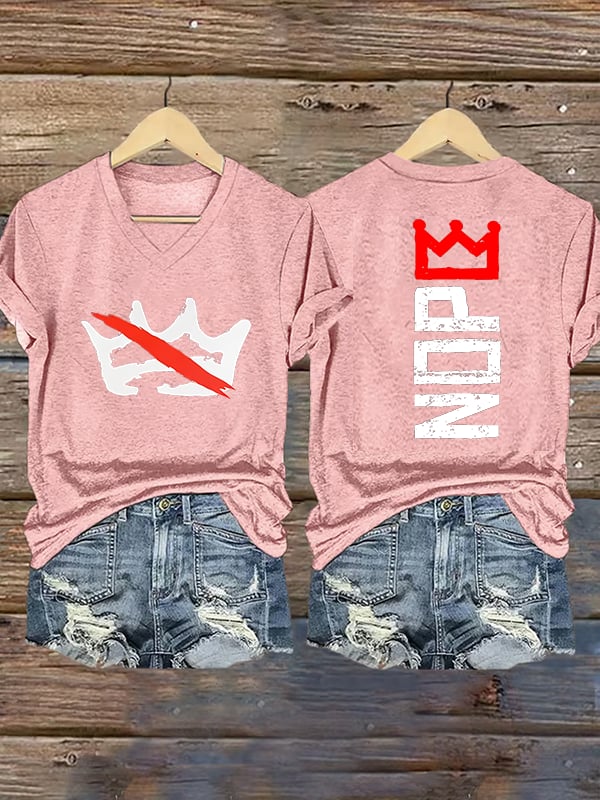 🔥Buy 3 Get 15% Off Women's Nope, No Kings In America Print T-shirt