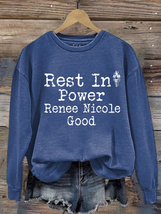 Women's Justice For Her Print Casual Sweatshirt