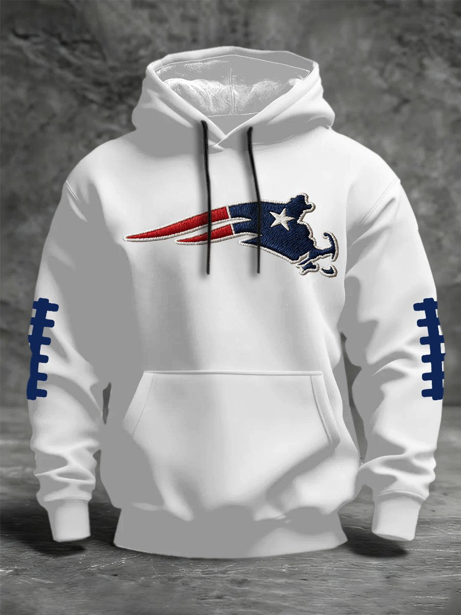 Men's Football Print Crew Neck Top