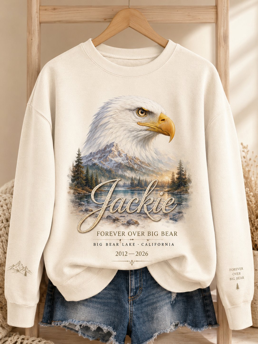 Women'S Forever Over Big Bear Print Sweatshirt