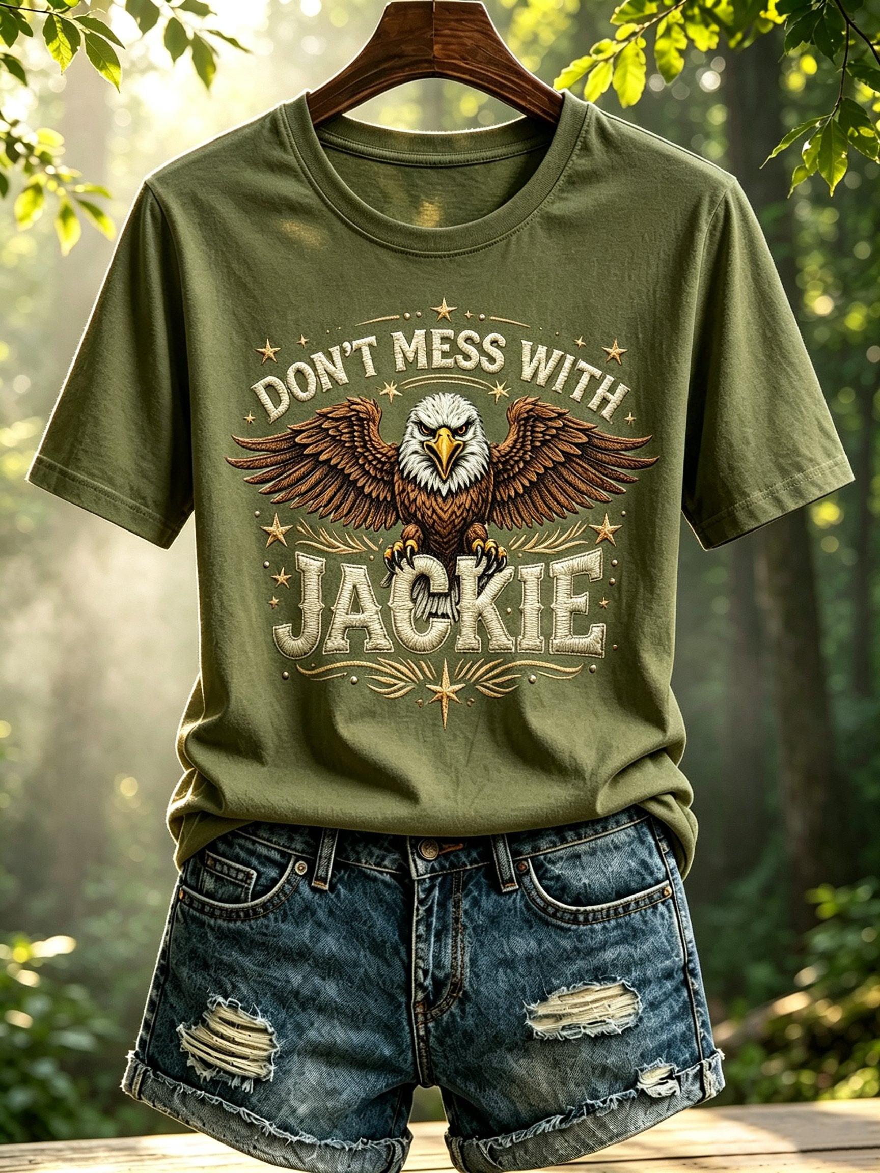 Women's Don't Mess With Jackie Print Tee
