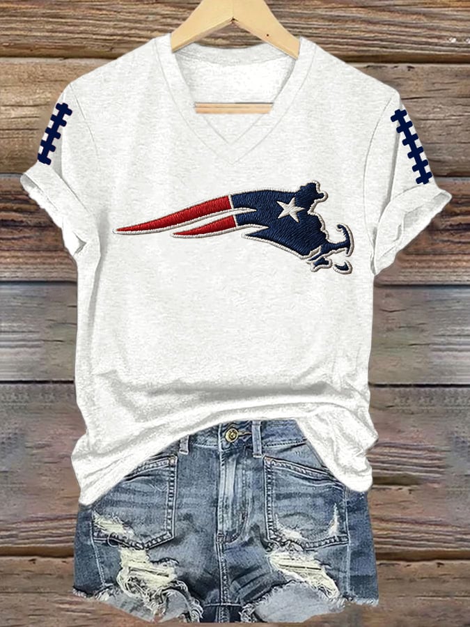 Women's Football Printed T-Shirt