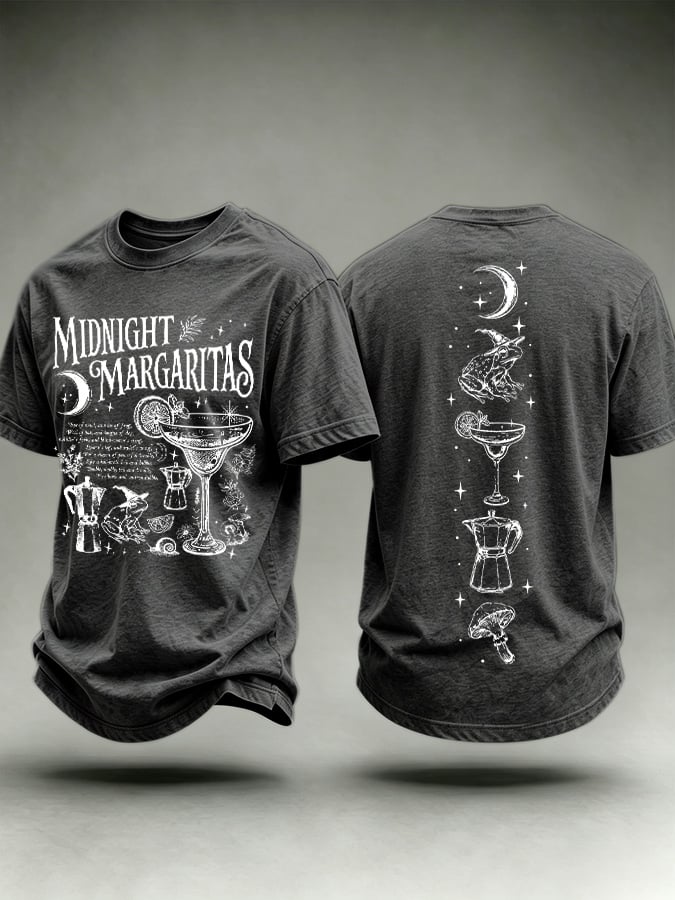 Men's Midnight Margaritas Print Casual T-shirt