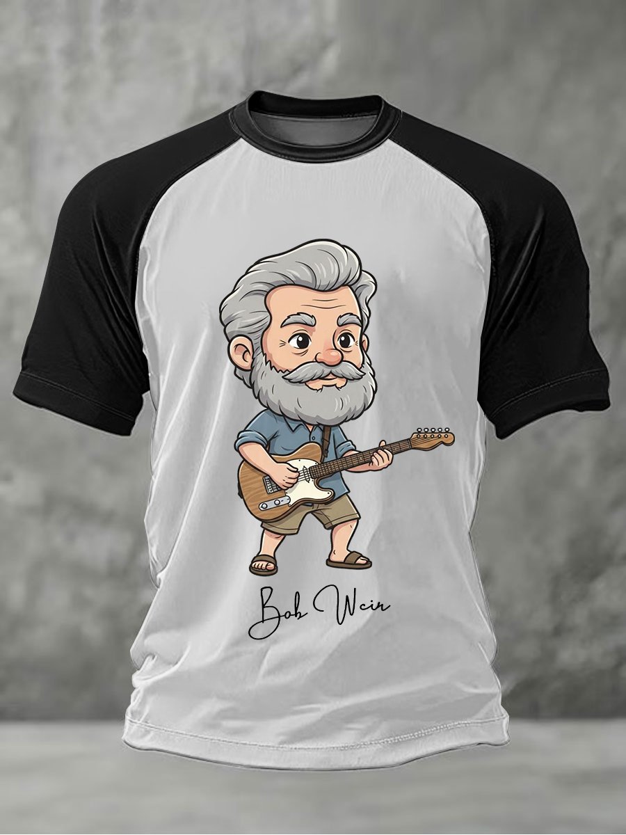 ๐ฅBuy 3 Get 15% Off Men'S RIP Bob Weir Print Raglan Sleeve T-Shirt