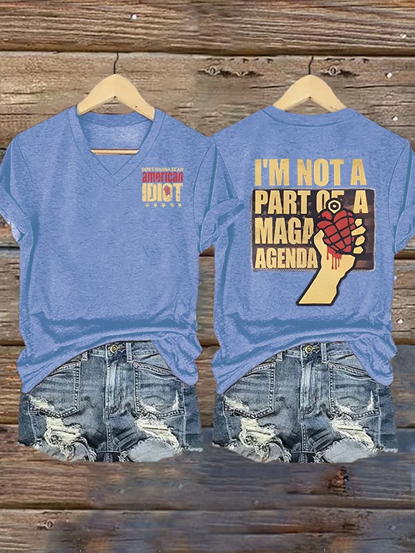 Women's american idiot Print T-Shirt