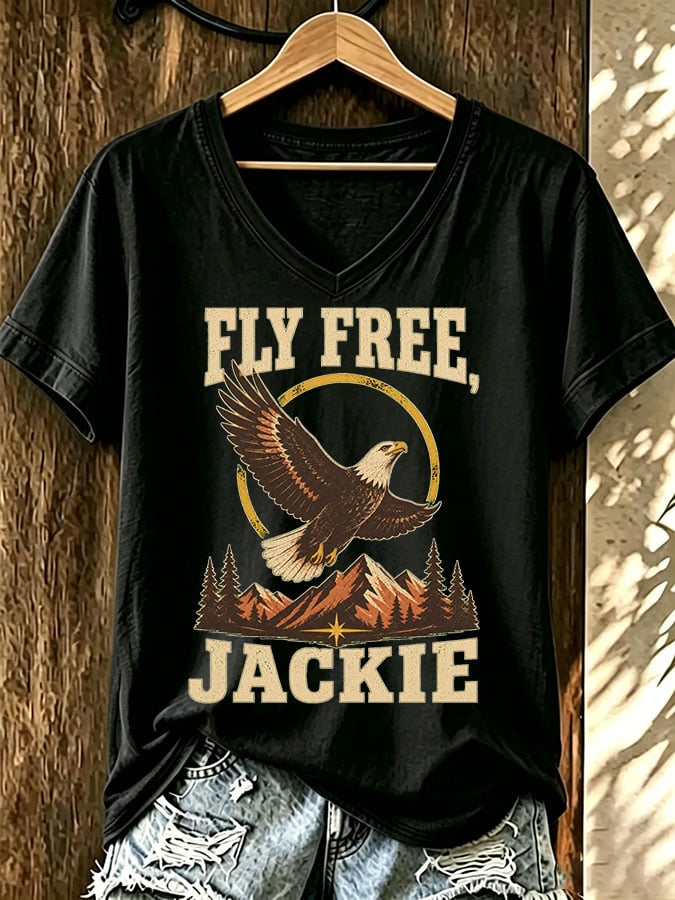 Women's Fly Free Jackie Print T-shirt