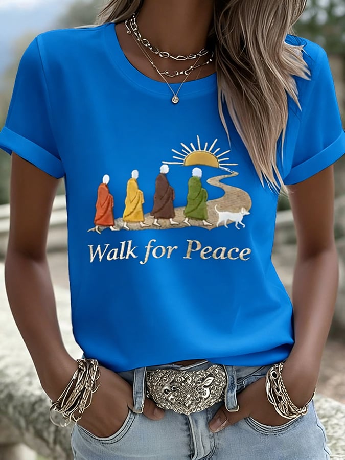 Women's Walk For Peace Art Print T-Shirt
