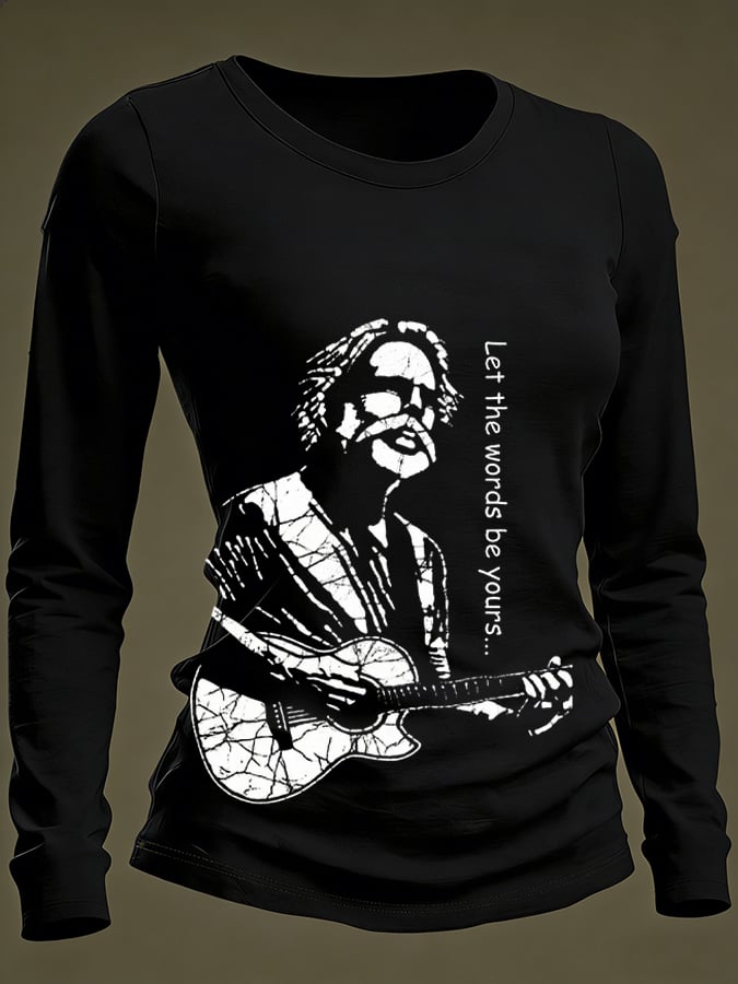 ๐ฅBuy 3 Get 15% Off Women's Commemorative Bob Weir Printed Top