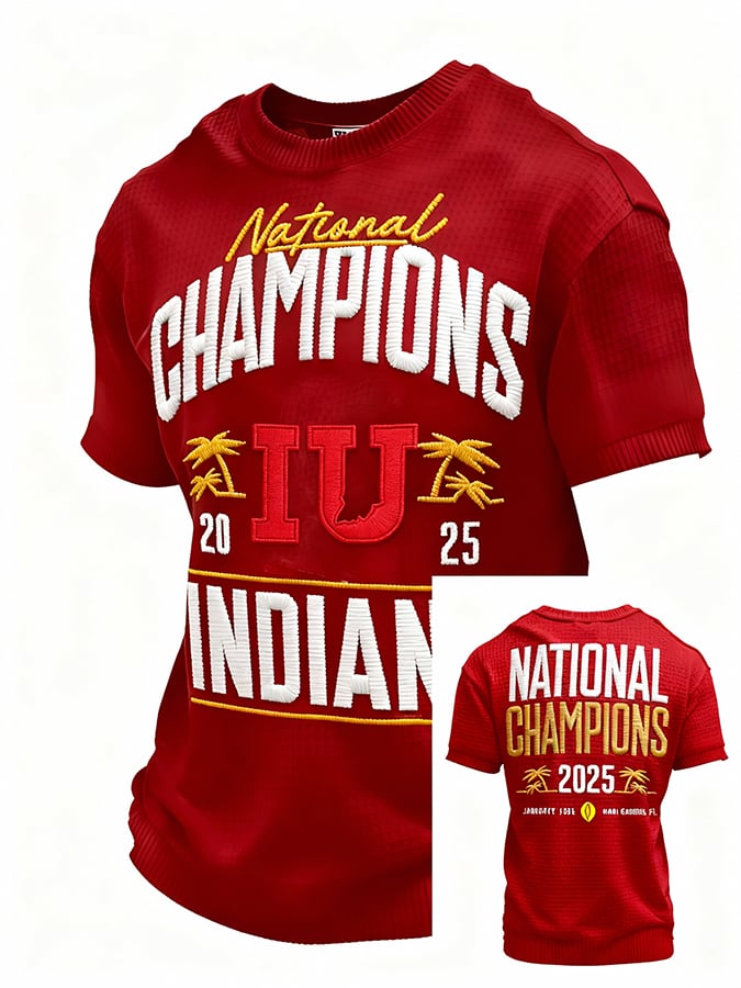 Men's Football Print Short-Sleeve T-Shirt