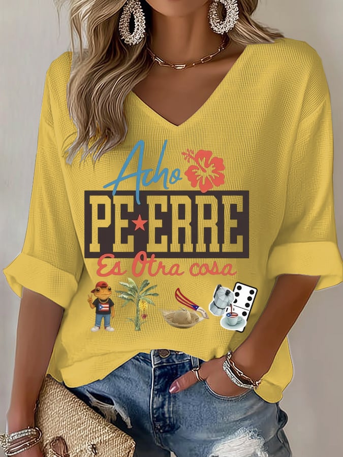 Women's Puerto Rico Print T-Shirt