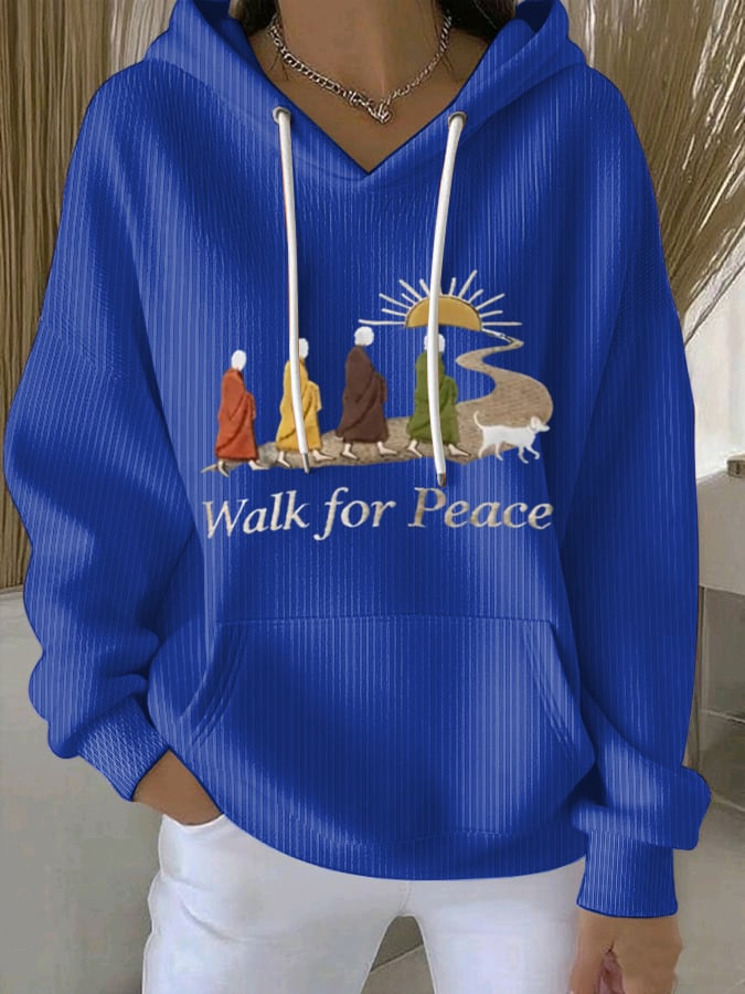 Women's Walk For Peace Art Print Sweatshirt