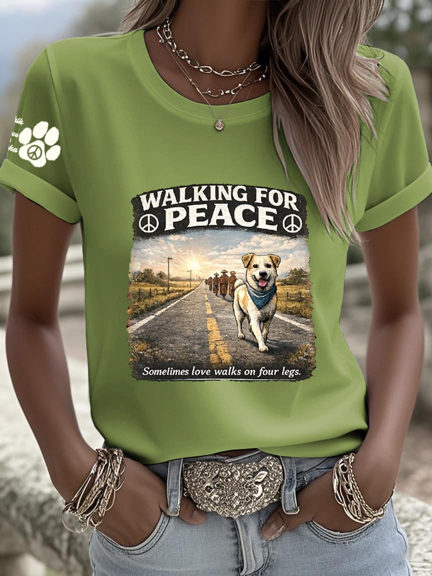 Women's Walk For Peace Art Print T-Shirt