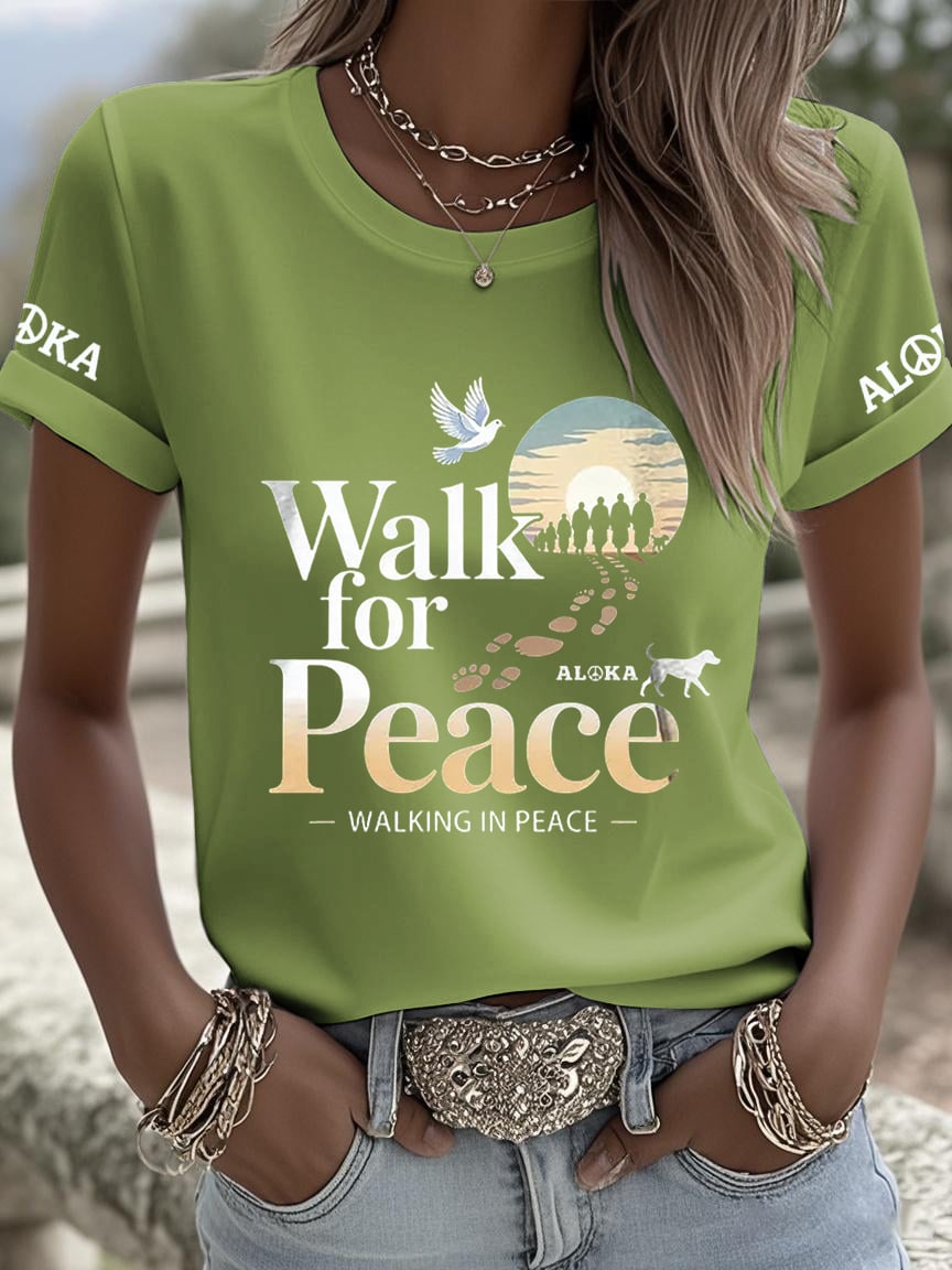 Women's Walk For Peace Art Print T-Shirt