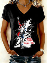 🔥Buy 3 Get 15% Off Women's Still Grateful Print V Neck T-shirt