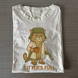 Litter's Full Christmas Vacation Cat T-shirt
